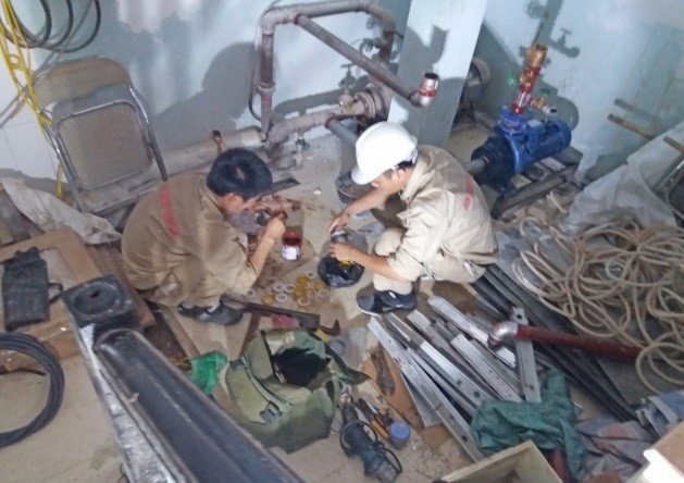 Bảo dưỡng, kiểm tra hệ thống bơm chữa cháy - Công trình: Chung cư F5 Trung Kính, Q. Cầu Giấy, Hà Nội